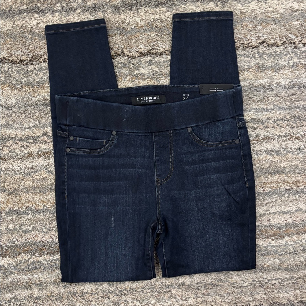 Liverpool Pull-On Ankle Skinny Jeans Sz 2/26P NWT | Liverpool Skinny Jeans NEW- - Picture 3 of 13